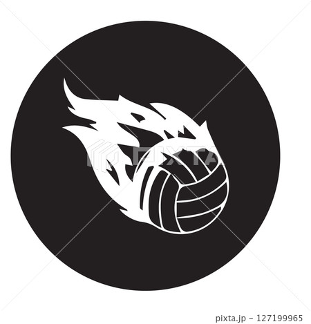 volleyball ball icon vectors illustration volleyball ball icon vectors illustration 127199965