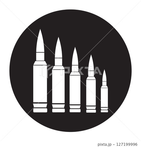 bullet ammunition vector illustration symbol design 127199996