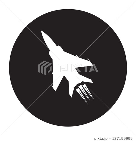fighter plane icon vectors illustration symbol design 127199999