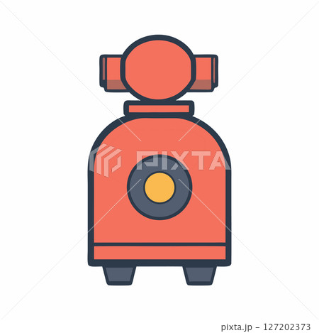 Red Robot Icon Design 127202373