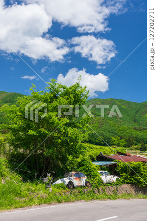 長和町ののどかな夏景色　夏の里山風景 127202711
