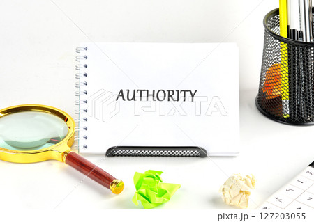 The word AUTHORITY. Business concept. A place to copy The word AUTHORITY. Business concept. A place to copy 127203055
