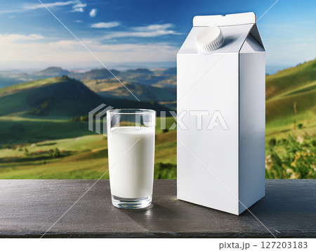 牛乳のモックアップ 05 牛乳のモックアップ 05 127203183