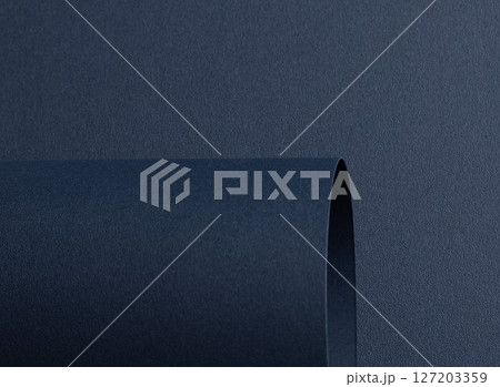 Dark blue matte paper texture with an elegant, premium finish, featuring wavy folds and edges. Chic, 127203359