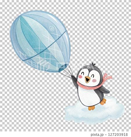 Cute animals and travel white background 127203918