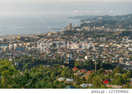 Evening View of Batumi from the Cable Car 127204662
