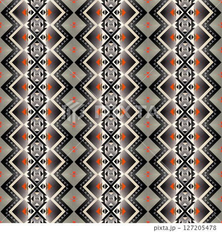 seamless floral ethnic pattern, vector illustration 127205478