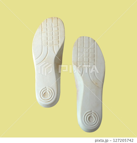 Blue insoles for shoes.shoe insoles layer . Blue insoles for shoes.shoe insoles layer . 127205742