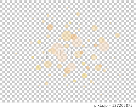 橙色圓圈和閃閃發光的點綴在空中飛舞 127205873