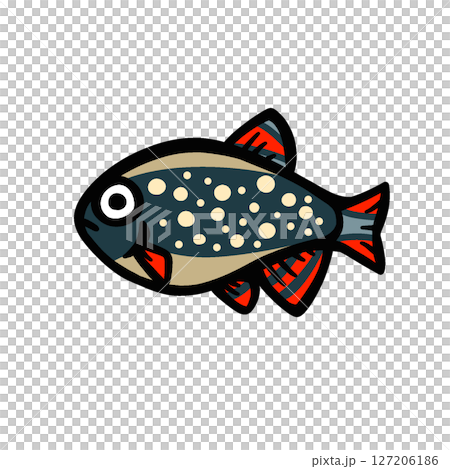 Illustration of a cute microrasborahanabi Illustration of a cute microrasborahanabi 127206186