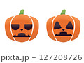 悲しい表情をしたジャックオーランタン 127208726