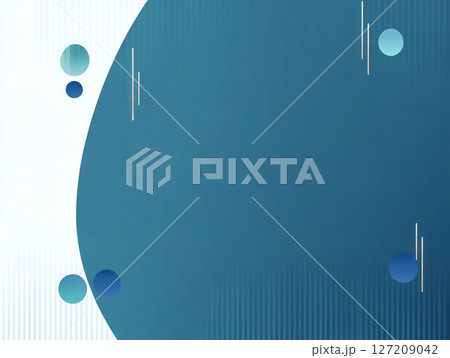 円と線のモダンなジオメトリック ビジネス背景 水色 緑色 円と線のモダンなジオメトリック ビジネス背景 水色 緑色 127209042