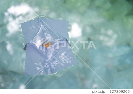 島根県松江市 八重垣神社 鏡の池の恋占い 島根県松江市 八重垣神社 鏡の池の恋占い 127209206