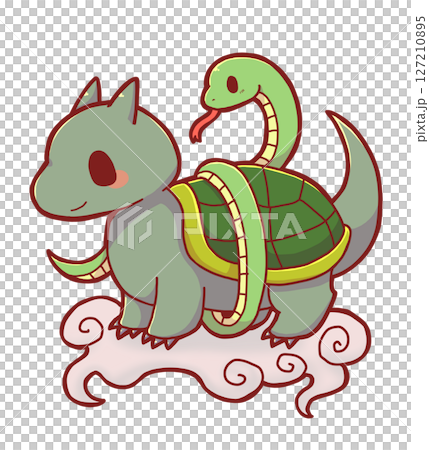 Black Tortoise and Clouds in Chinese Mythology 127210895