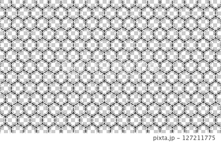 A tortoiseshell pattern surrounded by hexagonal dashed lines of different thicknesses A tortoiseshell pattern surrounded by hexagonal dashed lines of different thicknesses 127211775