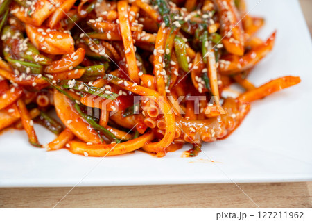 Korean food. Octopus with Vinegar Dressing Korean food. Octopus with Vinegar Dressing 127211962