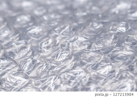 Bubble wrap macro photo with selective focus. 127213984
