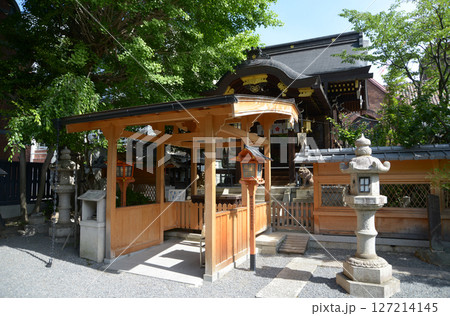 菅原院天満宮神社　本殿と拝所　京都市上京区堀松町 127214145