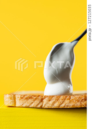 sandwich with mayonnaise 127215035