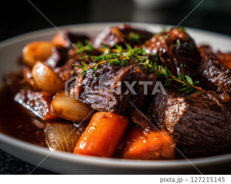 Braised Short Ribs in Rich Gravy 127215145