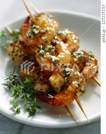 Creamy Garlic Butter Shrimp Plate Creamy Garlic Butter Shrimp Plate 127215157