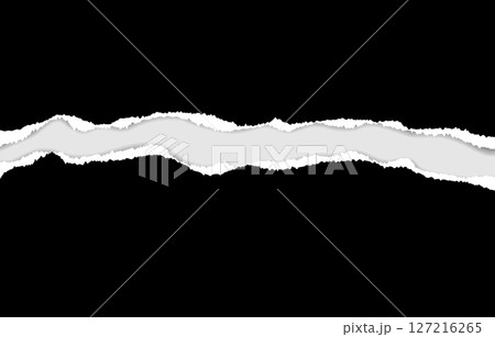 Torn paper strip with rough edge and layered paper texture, isolated on plain backdrop. Perfect for note-style graphics, retro design, or promotional banners. Torn paper strip with rough edge and layered paper texture, isolated on plain backdrop. Perfect for note-style graphics, retro design, or promotional banners. 127216265