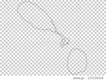 Blank map of Saint Kitts and Nevis Blank map of Saint Kitts and Nevis 127216328