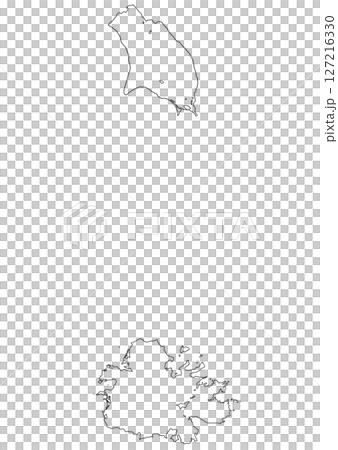 Blank map Antigua and Barbuda 127216330
