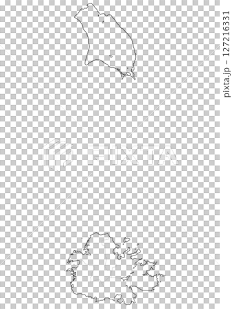 白地図　アンティグア・バーブーダ 127216331