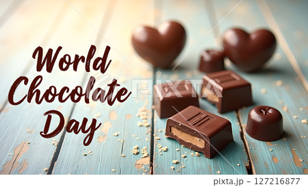 Delicious chocolate treats for World Chocolate Day, a delightful indulgence for everyone 127216877