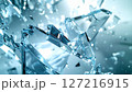 粉々のガラスのテクスチャ 127216915