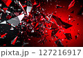 粉々のガラスのテクスチャ 127216917