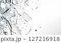 粉々のガラスのテクスチャ 127216918