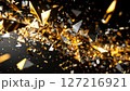 粉々のガラスのテクスチャ 127216921