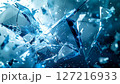 粉々のガラスのテクスチャ 127216933