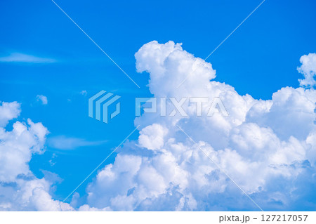 【夏素材】入道雲がわく夏空のイメージ素材【長野県】 【夏素材】入道雲がわく夏空のイメージ素材【長野県】 127217057