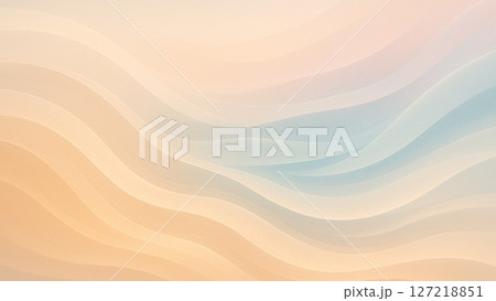 揺れ動く感情の波を描いた抽象アート 127218851