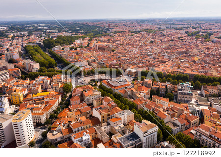 View of Perpignan city center, France 127218992