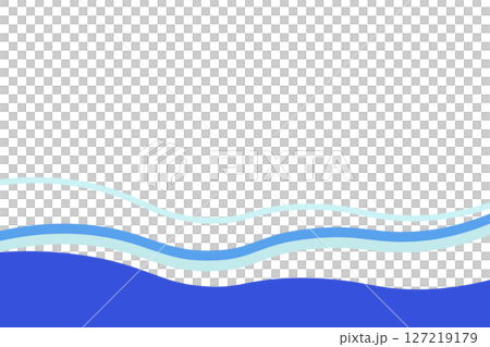 Wave line curve illustration background material, simple blue, abstract, vector png, white background, copy space Wave line curve illustration background material, simple blue, abstract, vector png, white background, copy space 127219179