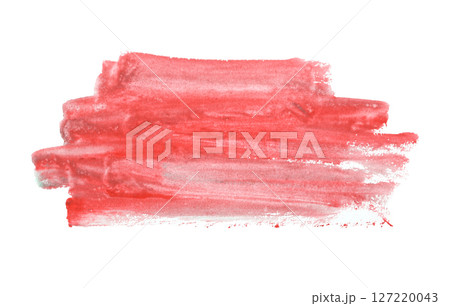 Red brush isolated on white background. 127220043
