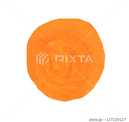 Bright Orange Circular Shape for Creative Projects 127220127