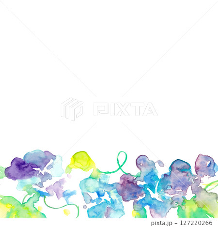 朝顔の水彩イラスト。水彩画で描いた朝顔のベクターイラスト。和風の夏朝顔背景。 朝顔の水彩イラスト。水彩画で描いた朝顔のベクターイラスト。和風の夏朝顔背景。 127220266