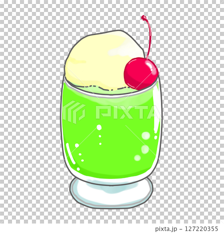 Melon soda float 127220355