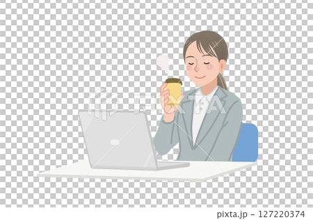 Business woman taking a break 127220374