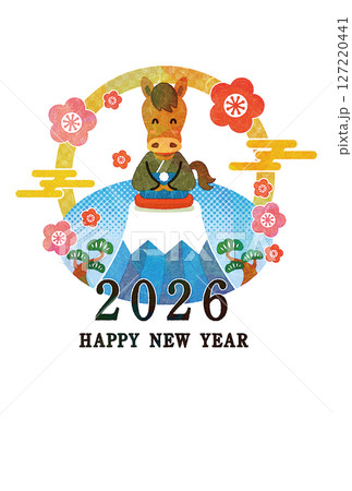 午年　年賀状　イラスト 127220441