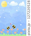 Two beers in garden with flowers background  127220528