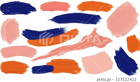 アクリル絵の具を使ったアートな背景デザイン 127222422