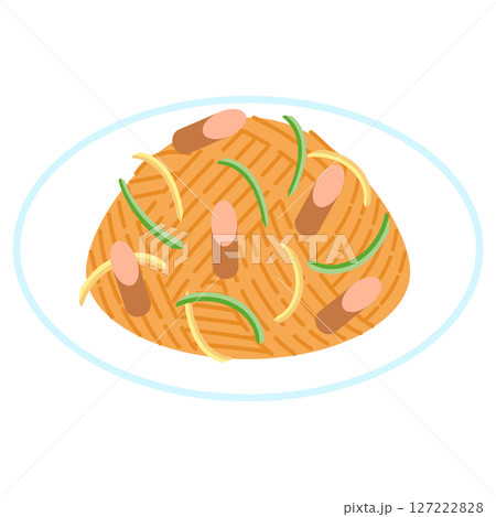 ナポリタンのイラスト 127222828