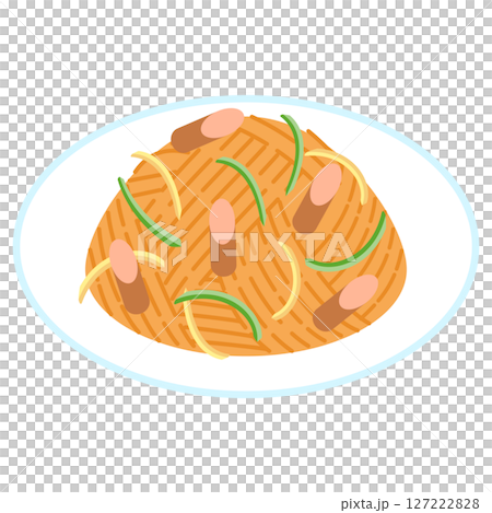 ナポリタンのイラスト 127222828