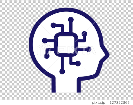 AI/Artificial Intelligence Mark (Brain Icon) 127222865